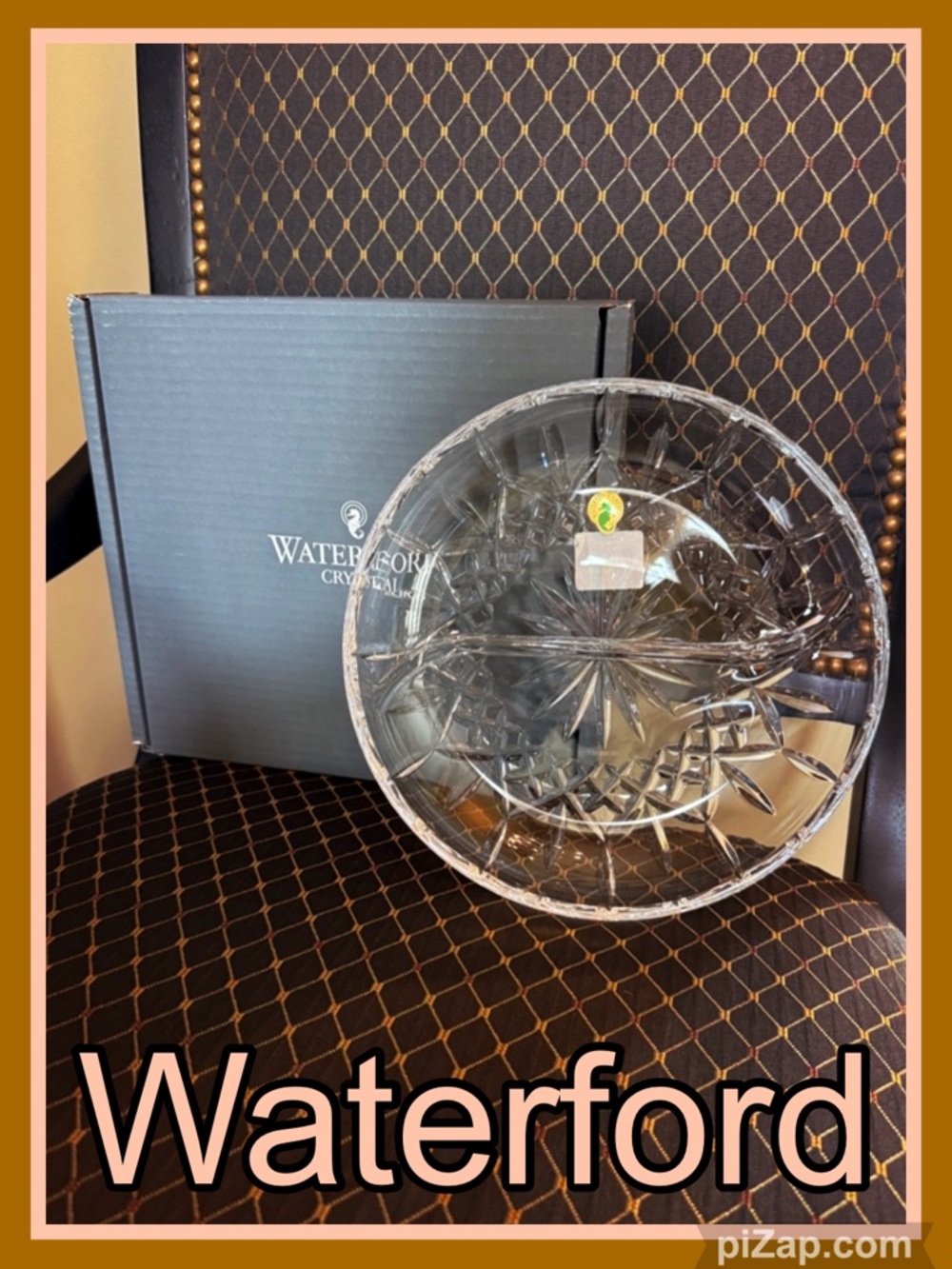 ⚜️NWT ~Waterford Lismore Divided  Crystal Cut Glass Server Dish